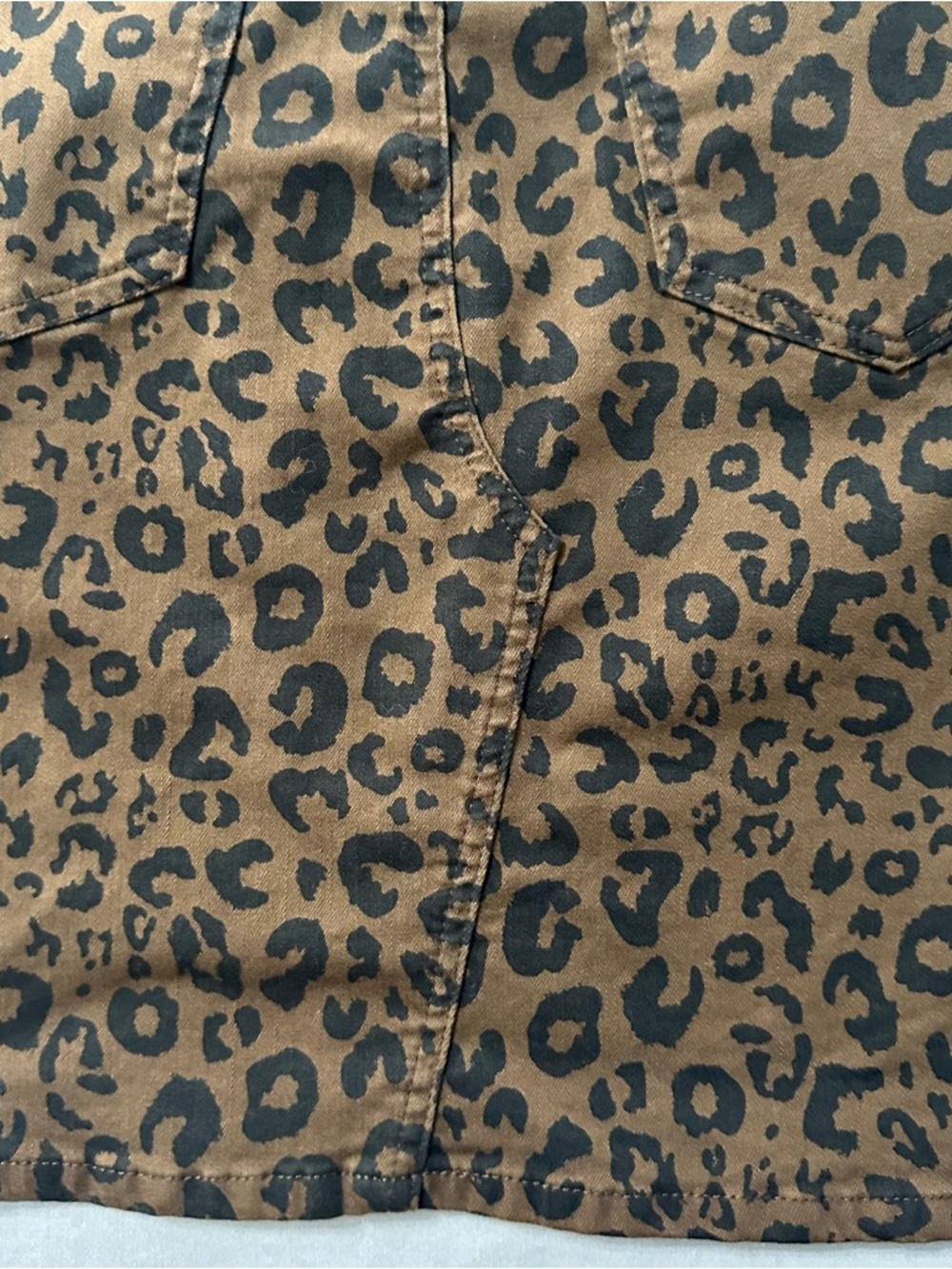Sanctuary Leopard Print Stretch Mini Skirt Size 30 - Picture 12 of 14